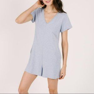 Smash Tess Shorty Romper - Light Blue